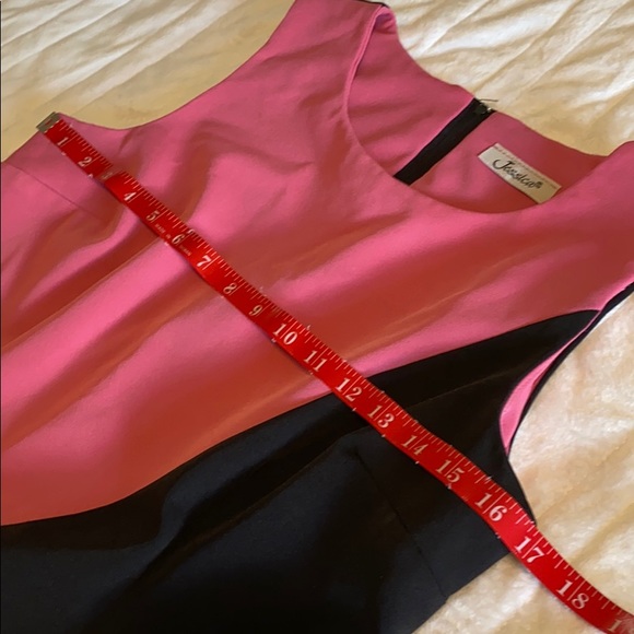 Vintage Black and Pink A Line Dress by Jessica - Picture 9 of 9